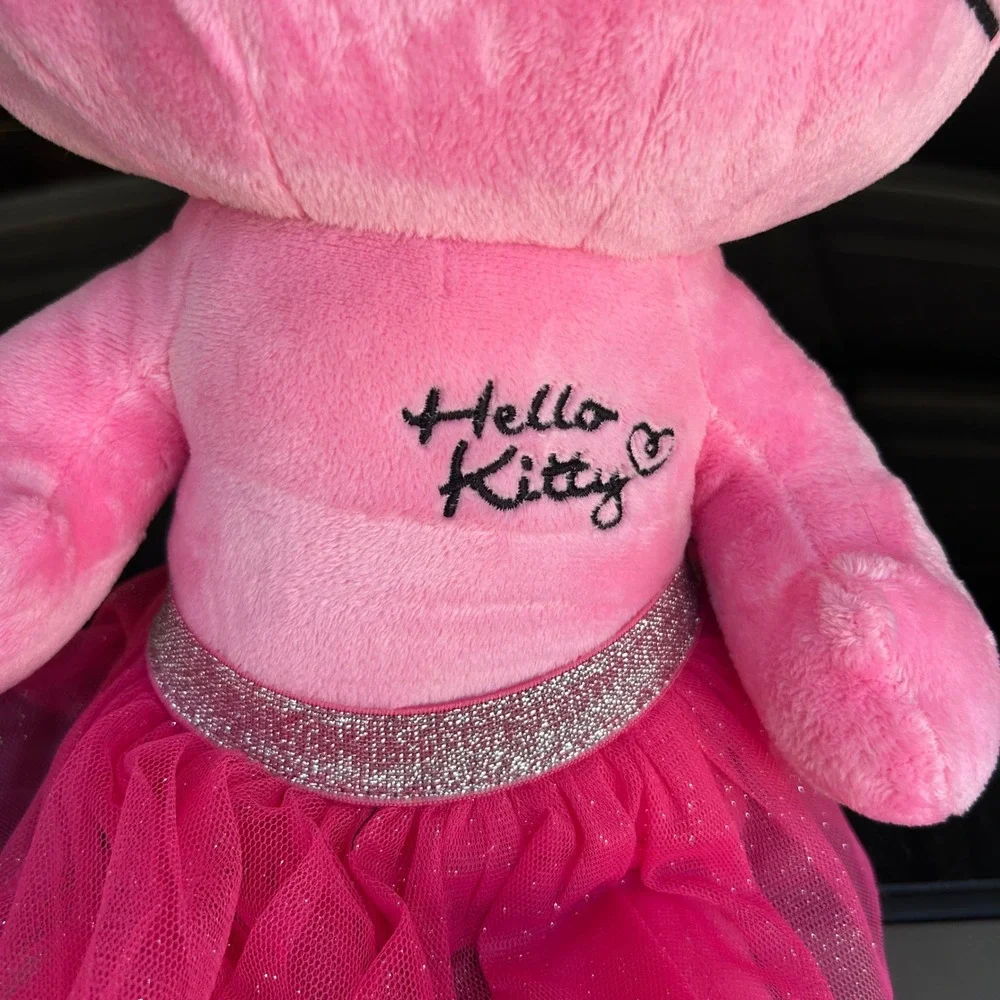 Build-A-Bear Hello Kitty Plush Pink 2012 Leopard Print Bow Tutu Stuffed Animal